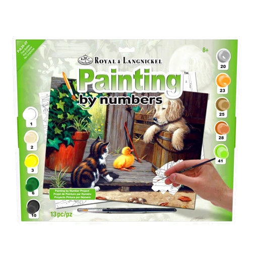Royal & Langnickel Painting by Numbers Junior Large Art Activity Kit, Three Buddies