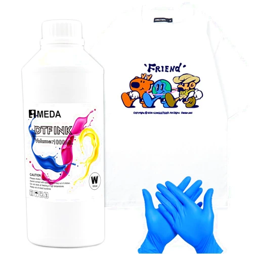 IMEDA Premium DTF White Ink 1000ML Value Pack, DTF Heat Transfer Film Printing Refill for Printer with Epson 8550 Printer DTF Ink printhead ET-8550, XP-15000, L1800, L805, R1390, R2400 TX800,33.8oz