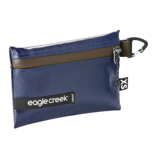 eagle creek Pack-It Gear Pouch Protective Travel Bag Organizer for Heavy Tools or Wet Gear - Ultra-Durable Water-Resistant 900D Poly Twill with Secure Zipper, Rush Blue - X-Small