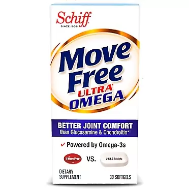 Move Free Ultra Omega, 30 softgels - Joint Health Supplement with Omega-3 Krill Oil and Hyaluronic Acid