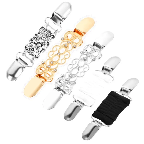 DIVINA VITAE Dress Clips Back Cinch 5Pcs Waist Cincher Clip Vintage Shirt Clips Sweater Clips Fit Sweater Shawl Cinch Shirt Clip Retro Cardigan Clip for Women Clothing