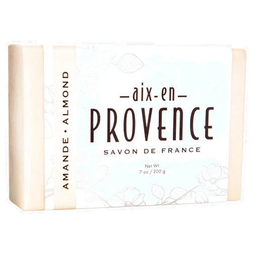 Pre de Provence Aix en Provence Triple Milled Shea Butter Artisanal French Soap, Almond, 1 Count (Pack of 1)