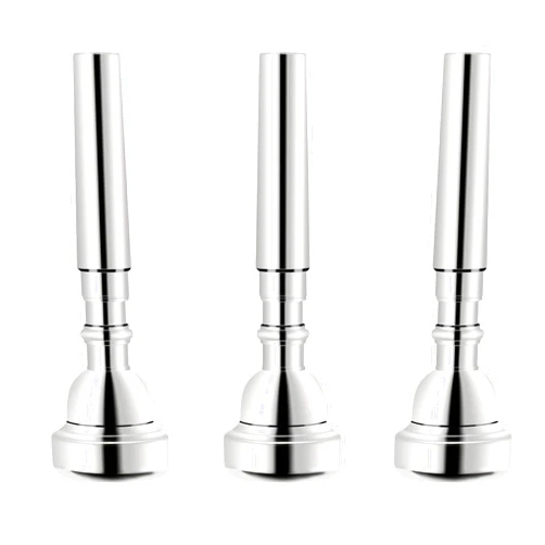 EastRock 3C 5C 7C Set Trumpet Mouthpiece Silver Plated Bb Trompeta Mouthpiece Trumpet Instrument Accessories Vacuum Packed