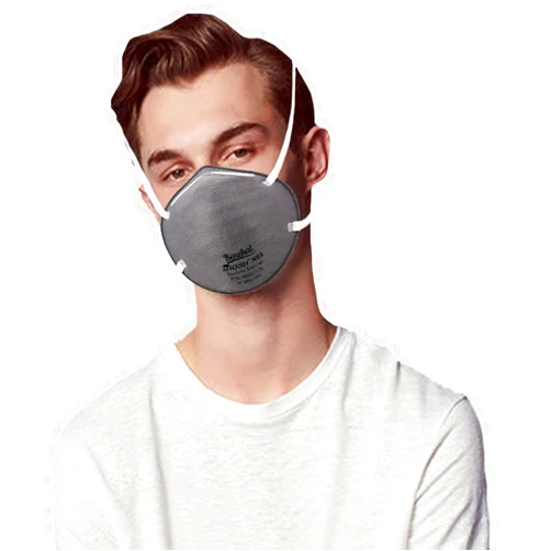 SAROULU NIOSH Certified N95 Masks 20pcs Particulate Respirators Protective N95 Cup Dust Face Masks with Nose Clip MS6135L Grey