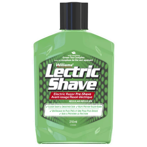 Lectric Shave Williams Lectric Shave, Electric Razor Pre-Shave, Original, 210 mL