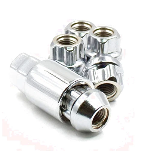 Wheel Accessories Parts 4 Locks + Key 1/2