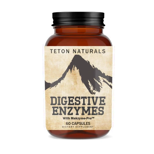 Teton Naturals Digestive Enzymes Supplements 60 Capsules