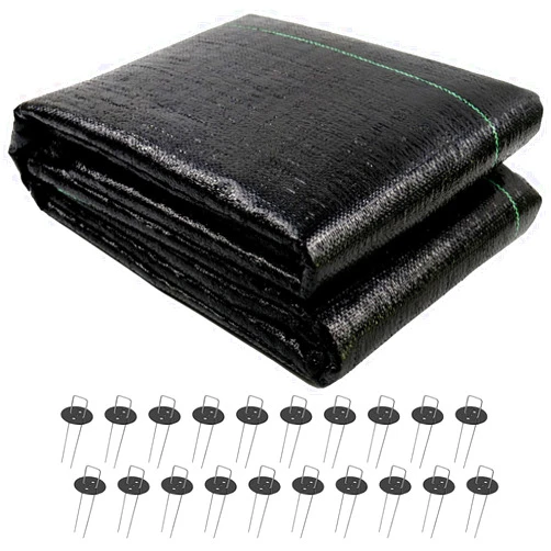 UWIOFF 4ft x 100ft Garden Weed Barrier Landscape Fabric, Premium Ground Cover Weed Blocker Fabric Gardening Mat, Superior Weed Control for Vegetable Garden, Flower Bed, Mulch