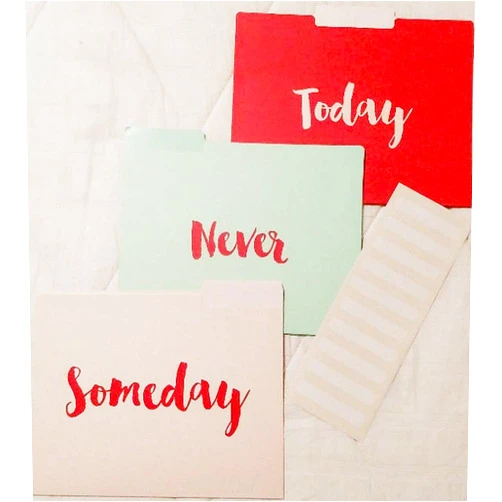 C R Gibson LLC C R Gibson File Folders Never Someday Today 9 ct (3 of ea)