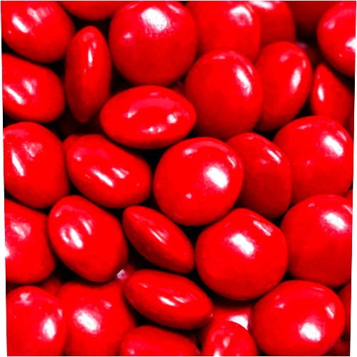 Just Candy 1 lb Red Candy Milk Chocolate Minis by Just Candy (approx. 500 Pcs)