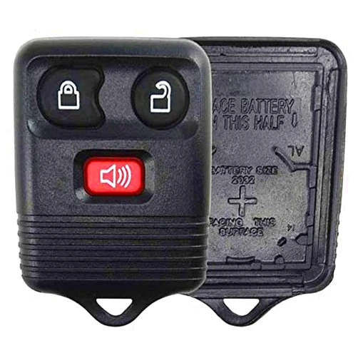 KeylessOption Just The Case Keyless Entry Remote Key Fob Shell Replacement - Black