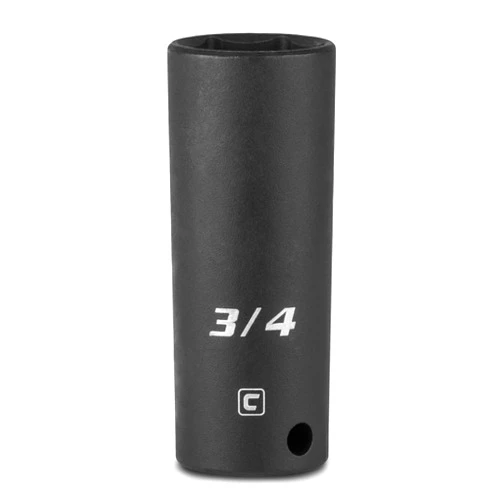 Capri Tools Deep Impact Socket, 3/8-Inch Drive, 6-Point, SAE (3/4-Inch)