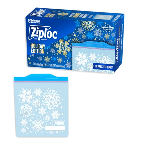 Ziploc Seal Top Bags Limited Edition 38 Quart Freezer
