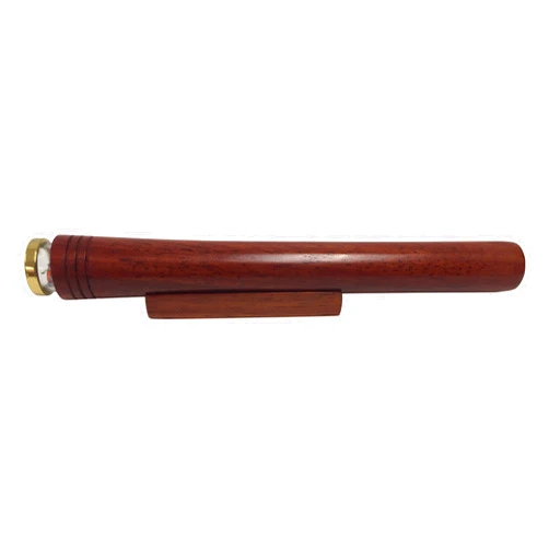 N & J Kaleidoscope (Teleidocope) in Solid Padauk Wood, 6 Inch Barrel, 3 Mirror System, Stationary Glass Wire Beaded Chamber, Handcrafted in U S A !