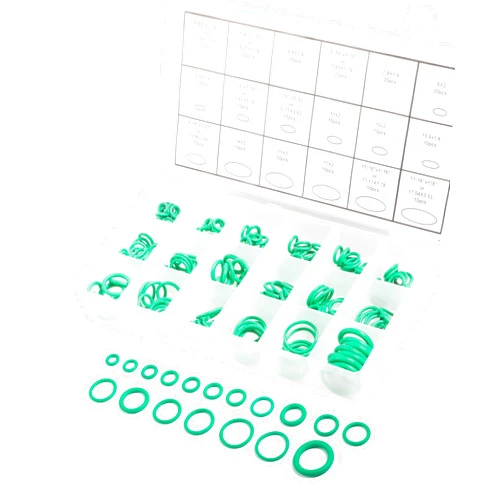 RACOONA 270PCS O Ring Kit,Seal Gasket Washer O Ring Kit,Car Accessories 18 Sizes Car Air Conditioning AC O-Ring Gasket Assortment Set,Rubber O-Ring for Automobiles,Machinery,Electrical Appliances