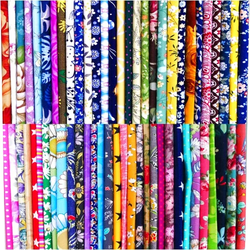 Bbrand 50pcs 8 x 8 inches Cotton Fabric Bundle Squares for Quilting Sewing, Precut Fabric Squares for Craft Patchwork