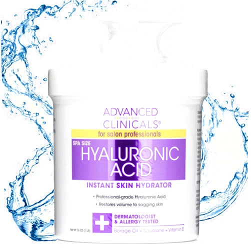 Advanced Clinicals Hyaluronic Acid Body Lotion & Face Moisturizer W/Vitamin E | Hydrating Firming Lotion Minimizes Look Of Wrinkles, Stretch Marks, & Crepey & Dry Skin | Skin Care Products, 16 Oz