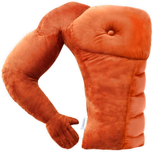 Deluxe Comfort Muscle Man Pillow – Cute and Fun Hunky Husband Cuddle Companion – Boyfriend 
