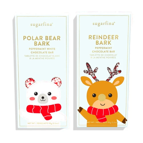 Sugarfina Holiday Peppermint Chocolate Bar Set, Pack of 2
