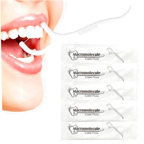 Uniticber 150 Count Dental Flossers Each Individually Wrapped, Floss Singles Bag, Floss Picks Oral Care Teeth Clean Flat Wire, Travel Hotel Restaurant Office Car Dental Floss