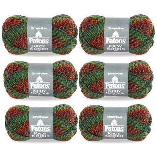 Spinrite Patons Bulk Buy Kroy Socks FX Yarn (6-Pack) Clover Colors 243457-572426