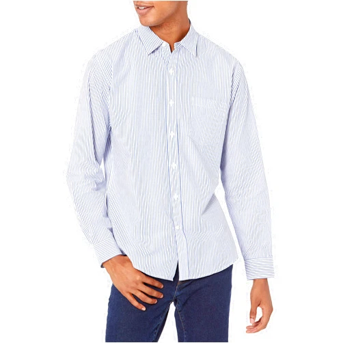 Amazon Essentials Men's Regular-Fit Long-Sleeve Casual Poplin Shirt