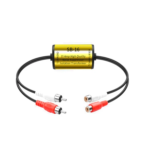YAODHAOD Ground Loop Isolator, Amplifier Noise Filter for Car Audio & Home Stereo,Feedback Loop Isolator,Stereo Noise Suppressor Reducer Alternator