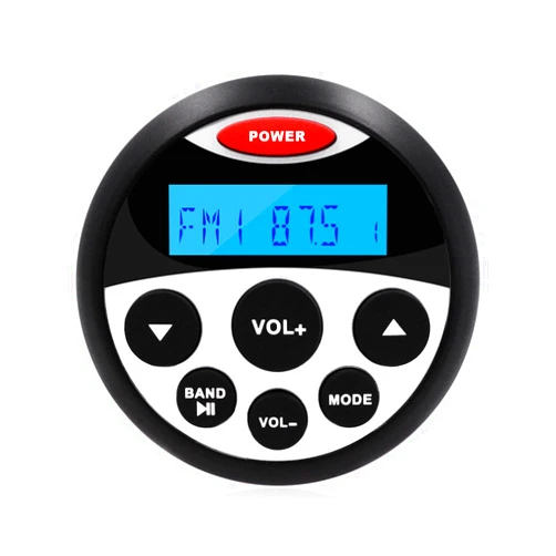 GUZARE Boat Marine Stereo Receiver Bluetooth - 45 x 4 Watts Audio AM FM Gauge Waterproof Radio Tuner Streaming for Boats Golf Cart ATV UTV and Spa Hot Tubs GR304