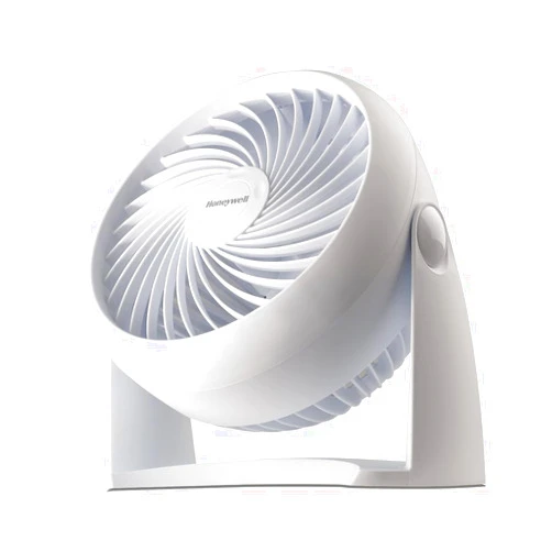 Honeywell HT-904 TurboForce Tabletop Air Circulator Fan, Small, White – Quiet Personal Fan for Home or Office, 3 Speeds and 90 Degree Pivoting Head