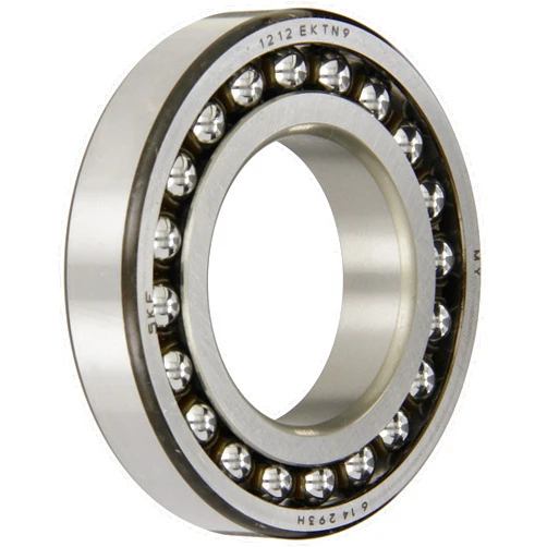 SKF 1207 EKTN9 Double Row Self-Aligning Bearing, Tapered Bore, ABEC 1 Precision, Open, Plastic Cage, Normal Clearance, Metric, 35mm Bore, 72mm OD, 17mm Width