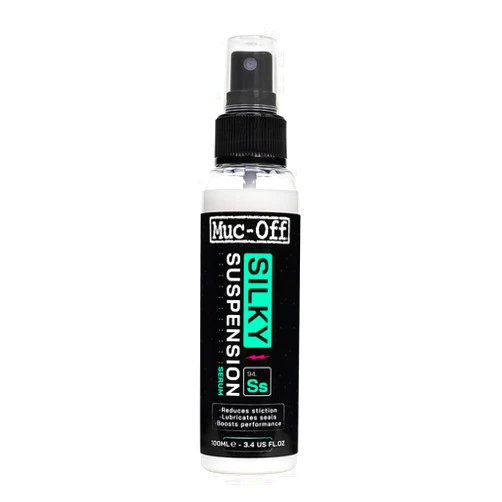 Muc-Off Silky Suspension Serum, 100ml - Protective Spray for Bicycle Suspensions - High Performance Formula for Mountain Bikes and Electric Bikes