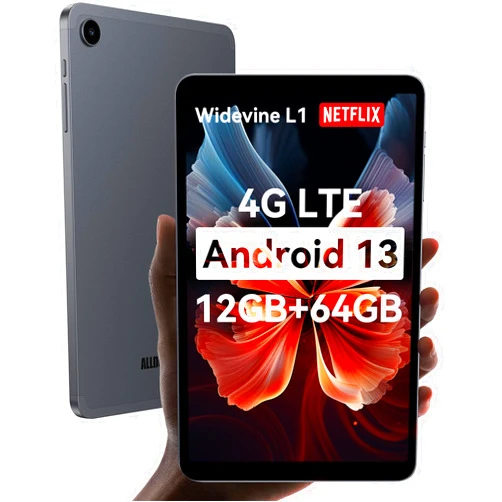 ALLDOCUBE 8.4 inch Tablet iPlay50 mini NFE, Widevine L1 Android 13 Tablet,12GB(4+8) RAM 64GB ROM 512GB Expandable,FHD 1920×1200 Incell IPS Display,8 core CPU, Support 4G LTE, BT5.0 5MP/5MP,GPS