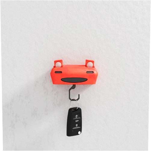 Generic Happy Car Key Hook Hanger (Red)