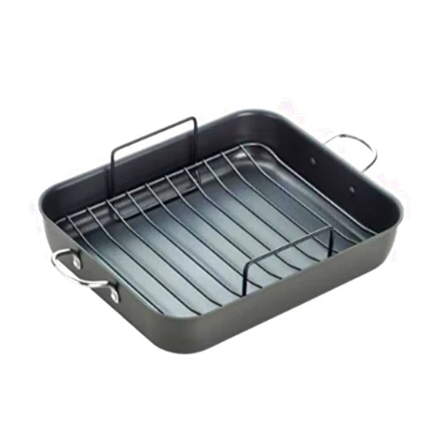 T-fal Ultimate Hard Anodized Nonstick Roasting Pan 16 Inchx13 Inch Roaster Pan, Pots and Pans, Cookware Black
