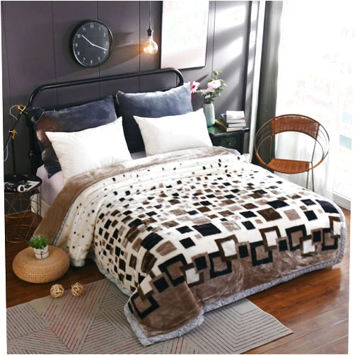 XCJC Soft Warm Cozy Throw Blanket, Decorative Blanket for All Seasons, Breathable Bed Blanket Full - Queen Size for Indoors, Outdoors, Travel, Home and More (Color 1 180x220CM)
