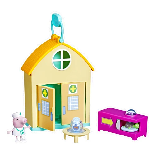 Peppa Pig Peppa’s Adventures Peppa Visits The Vet Playset Preschool Toy, 1 Figure and 3 Accessories, Ages 3 and Up Multicolor F3757