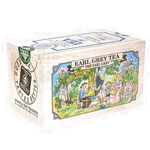 The Metropolitan Tea Company 62WD-618B-116 Train Earl Grey 25 Teabags in Wood Box