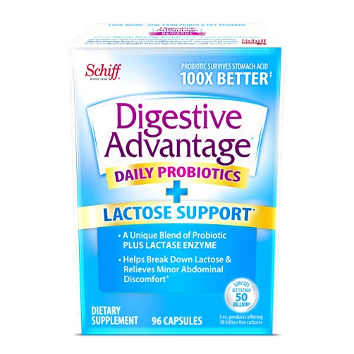 Digestive Advantage Lactose Defense Capsules (96 Count In A Box), Helps Breaks Down Lactose and Defend Against Digestive Upset, Supports Digestive and Immune Health, CFUs