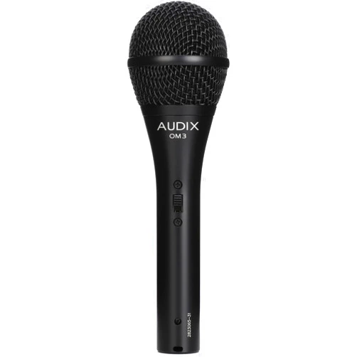 Audix OM3S Vocal and Instrument Dynamic Microphone - Black