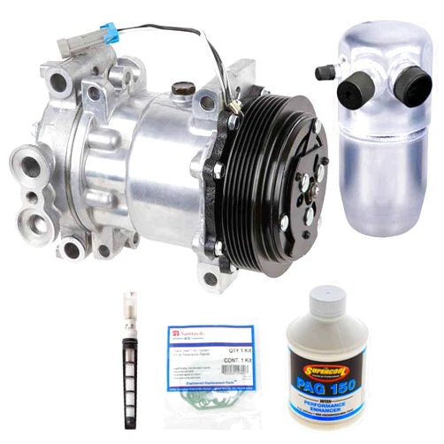 BUYAUTOPARTS! AC Compressor & A/C Repair Kit For GMC Sierra Yukon Chevy Tahoe Silverado Cheyenne C/K Pickup 1996 1997 1998 1999 2000 SuperCool Pag 150 - BuyAutoParts 60-80104RK New