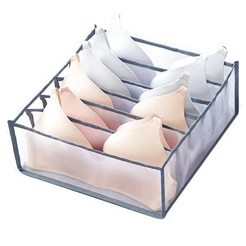 ZYYYWW Storage Boxex, Underwear Bra Organizer Storage Box Drawer Closet Organizers Divider Boxes for Underwear Scarves Socks Bra (Color : 6 grids)