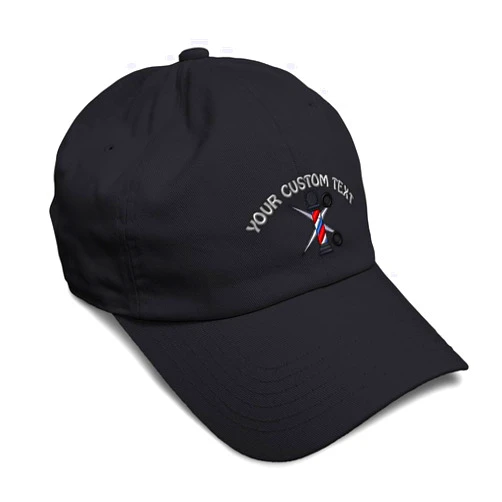 Speedy Pros Soft Baseball Hat Embroidered Dad Hat Barber Pole Scissors Embroidery Men & Ladies Baseball Cap Cotton