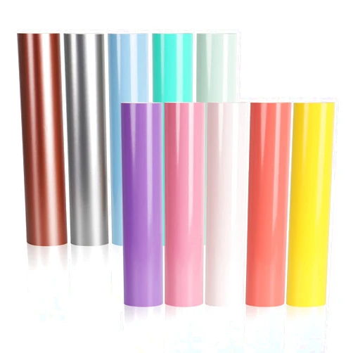 MECOLOUR Permanent Adhesive Craft Vinyl 10 Sheets Bundle, 12