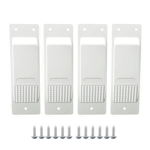 Hifor Shipping Container Vent Kit Deflectors Heavy Duty Shipping Container Accessories Add Air Flow for Truck, Van, Cargo(4 Pack, White)