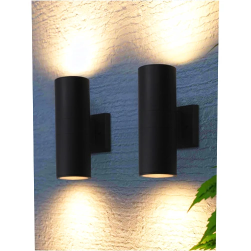 LEONLITE Modern Outdoor Cylinder Wall Lights 12