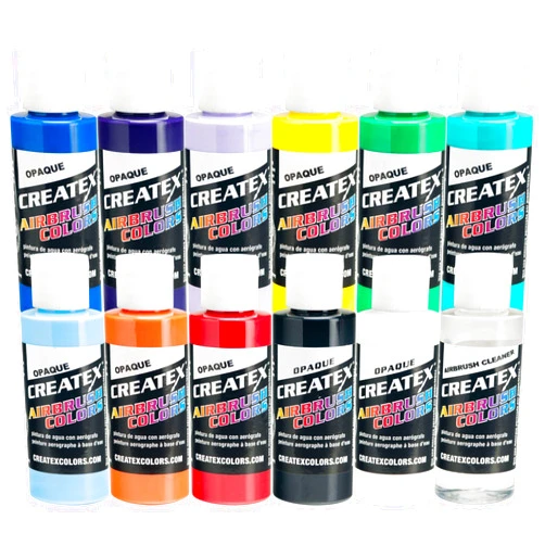 Createx Airbrush Colors Opaque Colors Kit 11 2 Ounce Color Kit