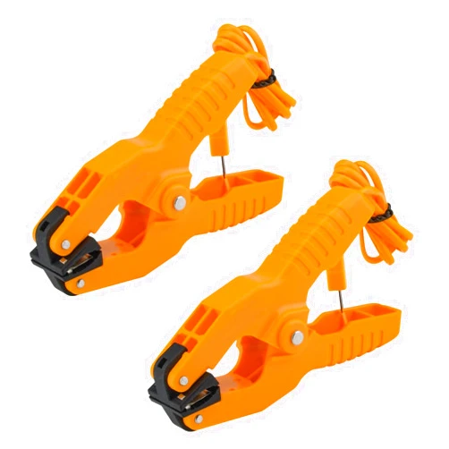 Aideepen 2 Pcs Temperature Clamp K Type Temperature Pipe,Aideepen Thermocouple Clamp Probe Temperature Probe Clamp -40~392°F(40~200℃)