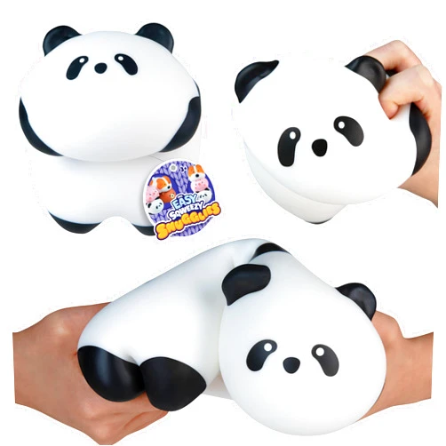The Orb Factory ORB Easy Sqweezy Snugglies Jumbo Squishy Panda - Stretch, Squeeze, Snuggle This Big, Fun, Slow Rising and Extra Soft Toy Panda for Stress Relief - Stretchy and Squishy Fidget Toy for Kids and Adults