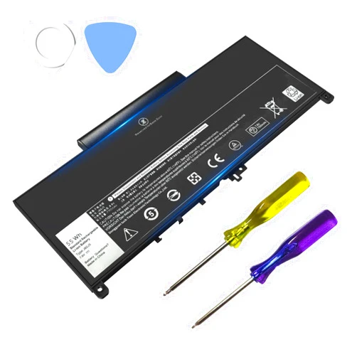Choccosuri J60J5 E7470 E7270 Battery for Dell Latitude Laptop Replacement, Latitude E7470 E7270 7470 7270 451-BBSY 1W2Y2 R1V85 P26S001 242WD MC34Y 451-BBSU GG4FM P61G001 0MC34Y Battery 55Wh 7.6V