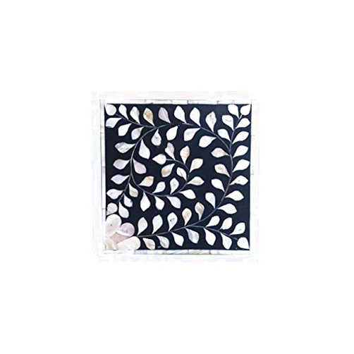 FAIR DEAL HANDICRAFTS Mother of Pearl Inlay Jewelry box (Black, D2)